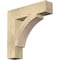 Ekena Millwork Thorton Block Rough Sawn Bracket, Douglas Fir, 4"W x 18"D x 18"H BKT04X18X18THR05RDF - alternate 1